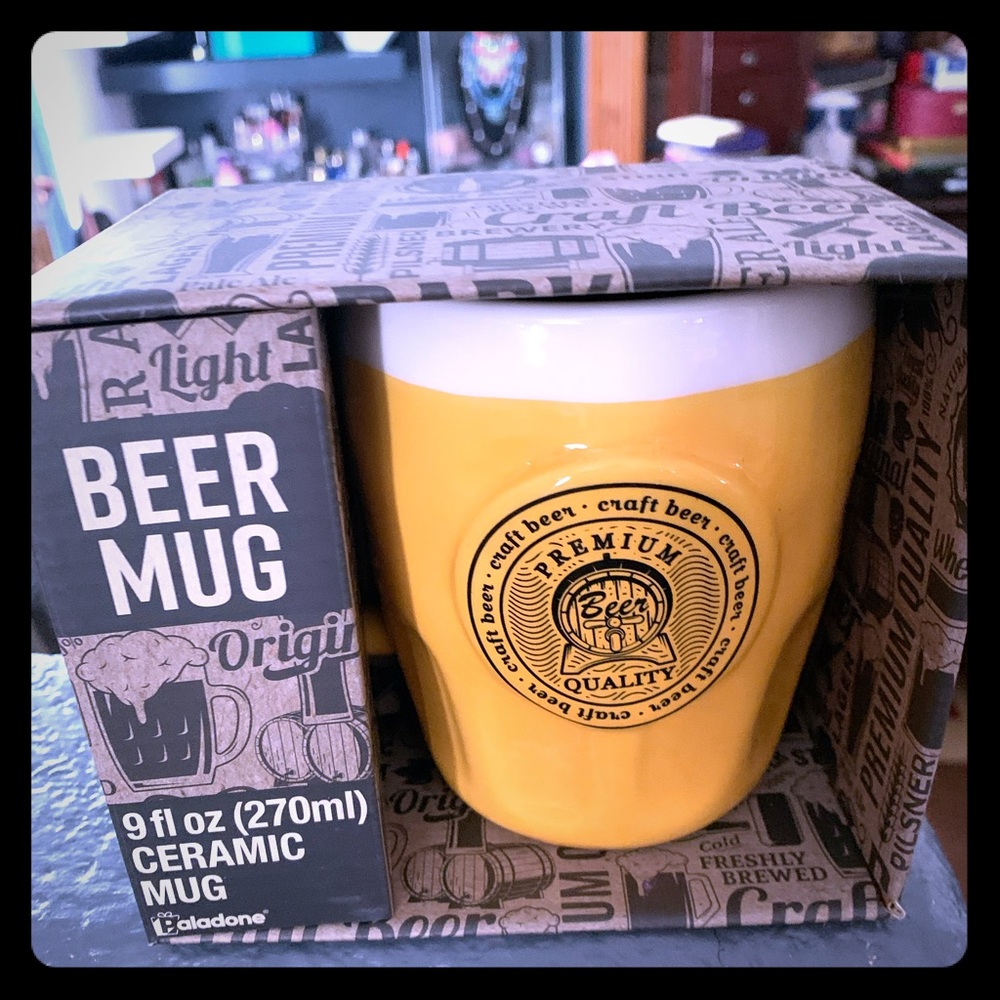 Ceramic beer mug